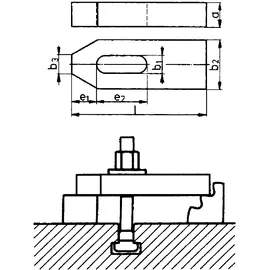 AMF Spanneisen DIN 6314 11x80 mm