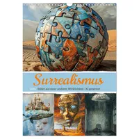 Calvendo Surrealismus (Wandkalender 2026 DIN A3 hoch), CALVENDO Monatskalender