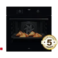 AEG NBA5A20AK Backofen 60cm Schwarz SteamBake 9Heizarten AquaReinigungsfunktion