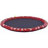 PawHut 150 cm Sprinkler Matte Hunde aufblasbare Splash Pad rutschfest Wasserspielmatte Wassermatte Spielmatte Planschbecken Wassersprinkler Hundepool für Haustiere Sommer Garten