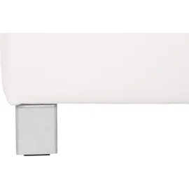 exxpo - sofa fashion Hocker EXXPO - SOFA FASHION "Fiji Bankhocker mit Staufach unter der Sitzfläche", weiß (altweiß), B:116cm H:45cm T:70cm, Luxus-Kunstleder;Webstoff (100% Polyester);Webvelours (100% Polyester), Hocker, Polsterhocker, elegant modern mit toller