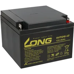 Kung Long WP26-12 12V 26Ah VdS Akku AGM GEL Blei Batterie