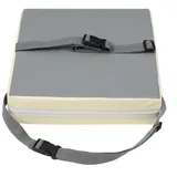 Chickwin Sitzerhöhung Stuhl Kind, Waschbar Baby Tragbar Sitzkissen Kinder Tragbares Boostersitze Verstellbar Zerlegbar Kleinkind Sitzerhöhung Kissen für Esstisch Reise (grau,32x32x8cm)