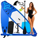 SUP Board Aufblasbar 350 cm Set iSUP Paddelboard Komplettset mit Rucksack Paddel