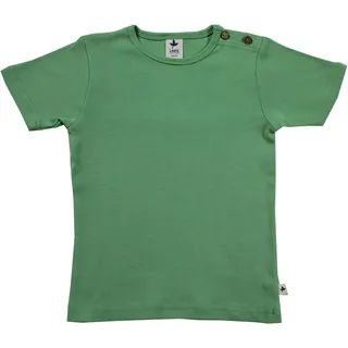 Leela Cotton Baby Kinder Kurzarm T-Shirt Bio-Baumwolle GOTS Shirt Jungen Mädchen Gr. 50 bis 128 (98/104, mintgrün) - 98-104