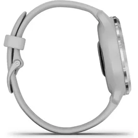 Garmin Venu 2S 40 mm Silikonarmband hellgrau/silber