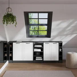 Vicco Rion 60 x 83,8 x 60 cm Weiß Landhaus/Anthrazit