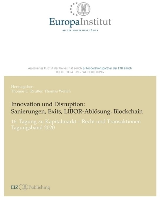 Innovation Und Disruption: Sanierungen, Exits, Libor-Ablösung Und Blockchain - Thomas U. Reutter, Kartoniert (TB)