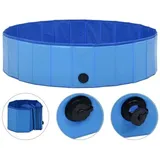 vidaXL Hundepool Faltbar Blau 120 x 30 cm PVC