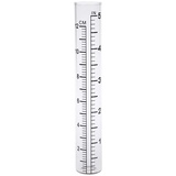 FeiYeup Regenmesser, 2 Stück, klare Kapazität, Glas, Regenmesser, Ersatzrohr, Outdoor, Garten, Hof, Haus, geeignet für die Dekoration von Hof und Außenbereich