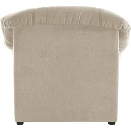 DOMO collection Sessel Sarafina Mikrofaser 102 x 83 x 81 cm Beige mit Federkern