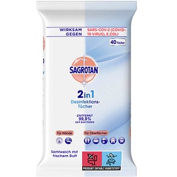 SAGROTAN® Desinfektionstücher 2in1, 1 St.