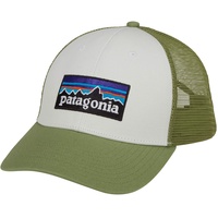 Patagonia P-6 Logo LoPro Trucker Hat - Schirmmütze - White/Light Green