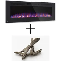 Napoleon Elektrokamin Allure Phantom 60 Wandkamin 152cm mit 60 Kamin-Treibholz