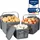 uandu Aufbewahrungskorb 3er Set  grau 30 x 20 x 15 cm