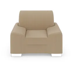 Sessel DOMO COLLECTION "Anzio", braun (cappucino), B:114cm H:85cm T:93cm, Sessel, Polstersessel, wahlweise mit Federkern