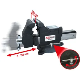 KS Tools Schraubstock Edelstahl 6 Zoll grau