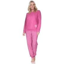 normann Frottee Schlafanzug Bündchen - 88943 in pink | 40-42