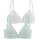 petite fleur by lascana Bralette-BH mint/weiß 70A