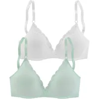 petite fleur by lascana Bralette-BH mint/weiß 70A