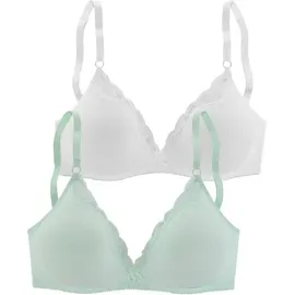 petite fleur by lascana Bralette-BH mint/weiß 70A