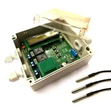 Temperaturdifferenzsteuerung Solar / Heizung IP65 Gehäuse LCD programmierbar