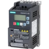 Siemens SINAMICS V20 1ac200-240v -10/+10% 47-63hz rated power 0.25kW