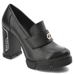 Schwarze Halbschuhe Carinii Absatzschuhe, 38