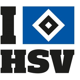 wall-art Wandtattoo »I love HSV Hamburger«, (1 St.), selbstklebend, entfernbar, bunt