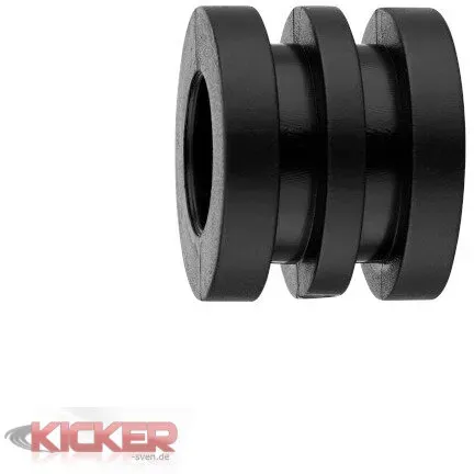 Gummipuffer mit Rillen 24 mm