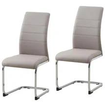 Hti-Living Schwingstuhl Kunstleder blau 2er Set