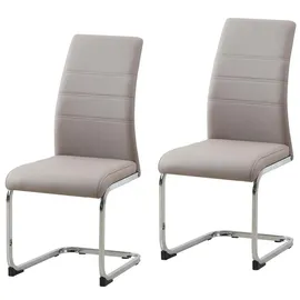 Hti-Living Schwingstuhl Kunstleder blau 2er Set
