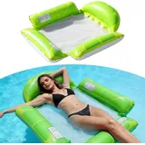 Aufblasbare Wasserhängematte für Erwachsene Pool Sitz- und Liegekomfort Sommer