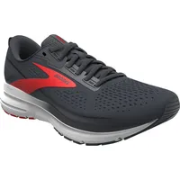 Brooks Herren Trace 3 Sneaker, Ebony Fiery Red White, 46 EU