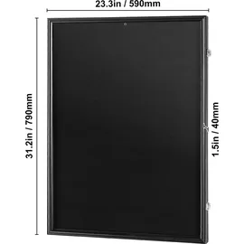 Vevor Trikot-Präsentationsrahmen schwarz 59x79 cm 2er Set