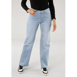 TAMARIS Weite Jeans, im 5-pocket-Style, blau