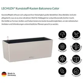 LECHUZA Balconera Color 50 Komplettset 50 x 19 x 19 cm sandbraun