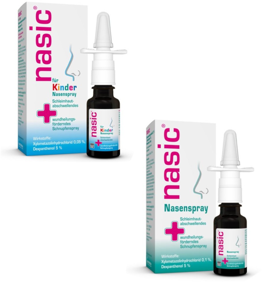 nasic Nasenspray Erwachsene und Schulkinder + Kinder Set