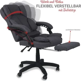 Trisens Stoff Dunkelgrau