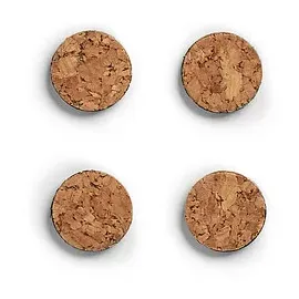 Zeller Kork Magnete braun, Kork Ø 2,8 x 0,3 cm, 4 St.