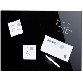 Relaxdays Magnettafel 60 x 40 cm Schwarz