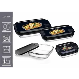 Ritzenhoff & Breker Auflaufform mit Frischhaltedeckel, rechteckig 1,95 l