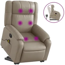 vidaXL Massagesessel mit Aufstehhilfe Kunstleder 95 x 99 x 95 cm Braun