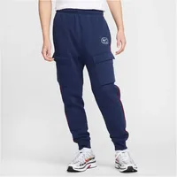 Nike Air Fleece Cargohose - midnight navy/gym red S