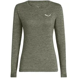 Salewa Puez Melange Dry'ton Langarm-T-Shirt Faded Green Melange 2XL