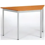 Sodematub Mehrzwecktisch kirschbaum, alu Trapezform, Vierkantrohr alu, 60,0/120,0 x 60,0 x 74,0 cm