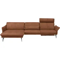 Himolla Ecksofa, Braun, Textil, Uni, Ottomane links, L-Form, 330x174 cm, Blauer Engel, Goldenes M, Emas, Typenauswahl, Lederauswahl, Stoffauswahl, Hocker erhältlich, Rücken echt, Wohnzimmer, Sofas & Couches, Wohnlandschaften, Ecksofas