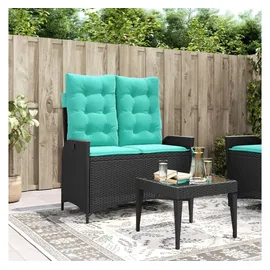 vidaXL Gartenbank 100 x 93 x 104 cm Schwarz