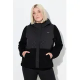 Ulla Popken Fleecejacke Schwarz L-XL