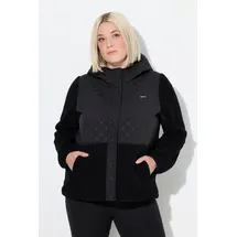 Ulla Popken Fleecejacke Schwarz L-XL